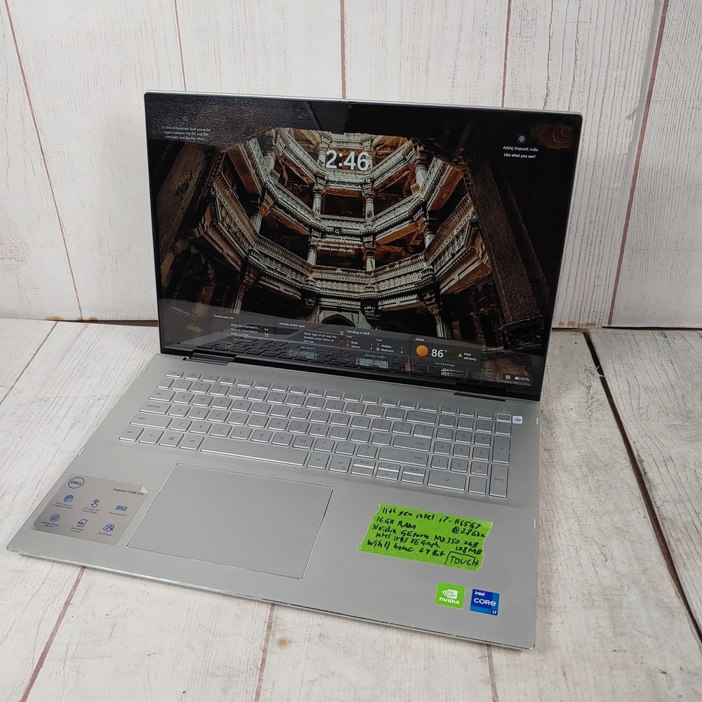 TESTED - Dell Inspiron 7706 2n1 - 17" QHD+ Touch i7-1165G7 16GB Ram, 512GB MX350
